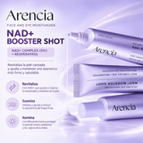ARENCIA – NAD+ Booster Shot 30 ml | Booster Reafirmante con Complejo NAD+, Péptidos y Resveratrol