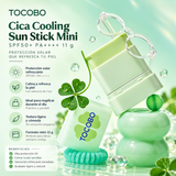 TOCOBO – Cica Cooling Sun Stick Mini SPF50+ PA++++ 11 g | Protector Solar Refrescante con Centella Asiática
