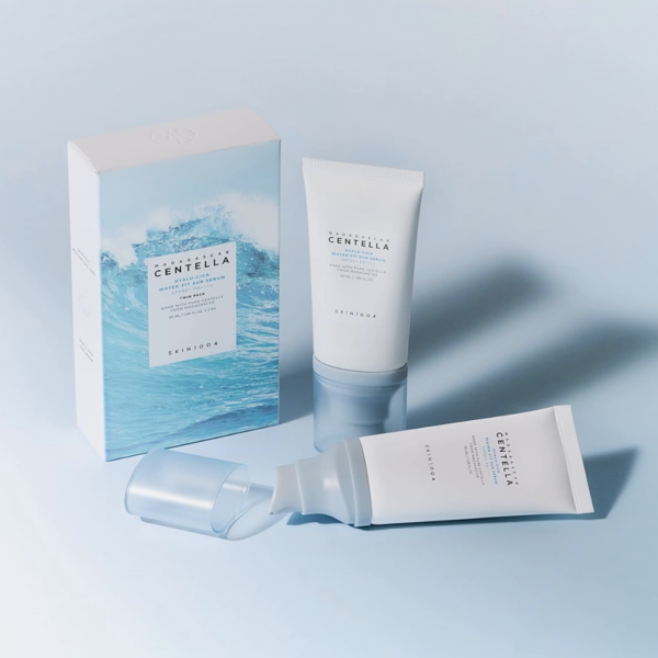 SKIN1004 – Madagascar Centella Hyalu-Cica Water-Fit Sun Serum Twin Pack (2×50 ml) – Protector Solar Sérum Hidratante