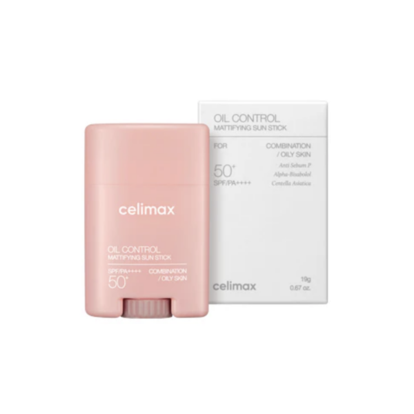 CELIMAX – Oil Control Mattifying Sun Stick SPF50+ PA++++ – Protector Solar Mate en Barra