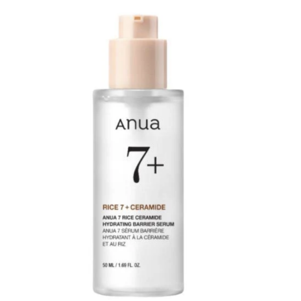 Anua 7 Rice Ceramide Hydrating Barrier Serum – Sérum Hidratante y Reforzador de Barrera | 50 ML