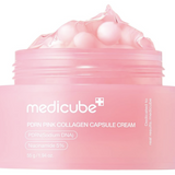 MEDICUBE - Crema Facial PDRN Pink Collagen Capsule Cream - 55 g