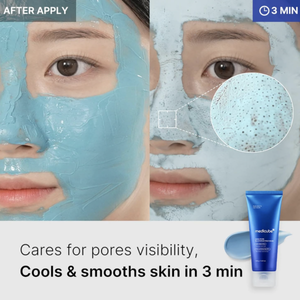 MEDICUBE - Zero Pore Blackhead Mud Mask | Mascarilla de Barro Profesional para Eliminar Puntos Negros
