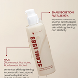 K-SECRET Seoul 1988 Essence | Esencia Regeneradora con 97% Mucina de Caracol y Extracto de Arroz 100ml