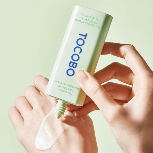 TOCOBO - Cica Calming Sun Serum SPF50+ PA++++ | 50ml | Protector solar antiacné y para piel sensible