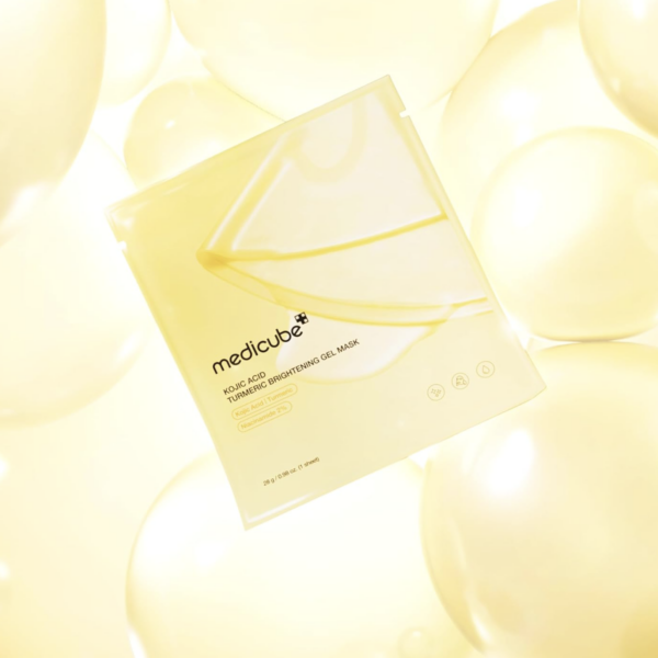MEDICUBE – Kojic Acid Turmeric Brightening Gel Mask – Mascarilla Iluminadora Antimanchas