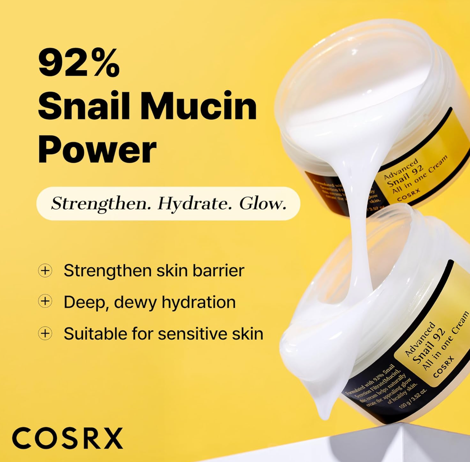 COSRX - Advanced Snail 92 All in One Cream, 100ml