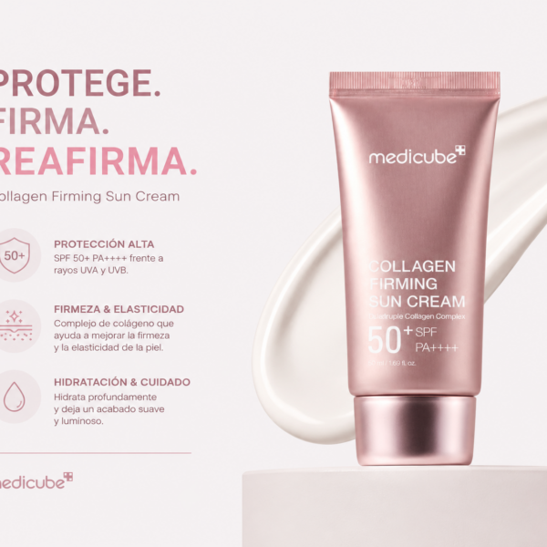 MEDICUBE – Collagen Firming Sun Cream 50 ml – Protector Solar Reafirmante con Colágeno
