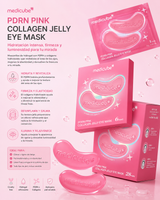 Medicube - PDRN Pink Collagen Jelly Eye Mask – Parches de Hidrogel para Ojos con PDRN, Colágeno y NAD+ 6 Pares