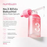 NUMBUZIN - No.3 Bifida Bakuchiol Zero Pore Serum – Suero Minimizador de Poros con Bakuchiol y Fermentos 30 ml
