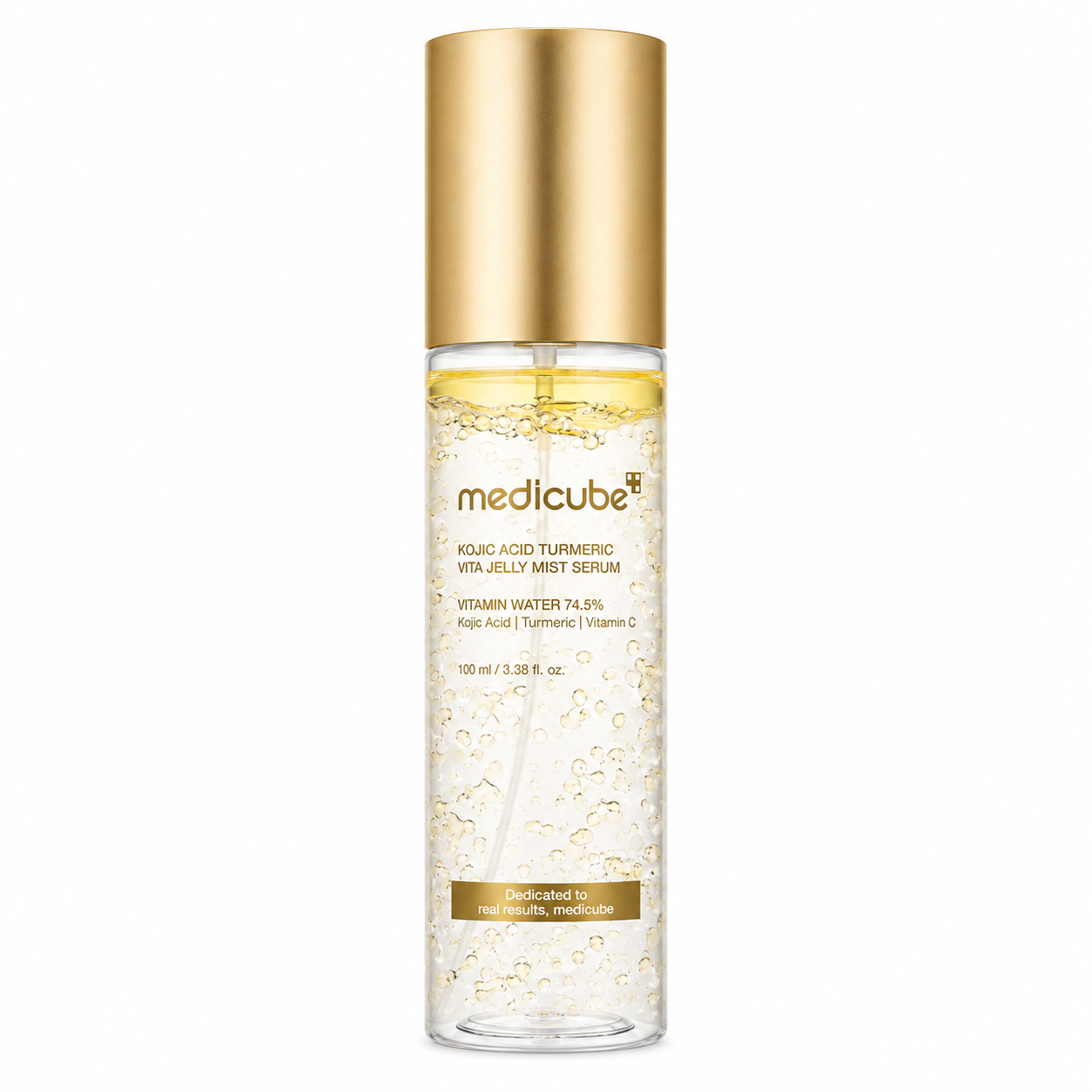 MEDICUBE – Kojic Acid Turmeric Vita Jelly Mist Serum 100 ml – Spray Sérum Iluminador Antimanchas