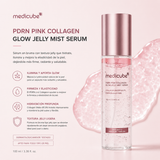 MEDICUBE – PDRN Pink Collagen Glow Jelly Mist Serum 100 ml – Spray Sérum Reafirmante e Iluminador