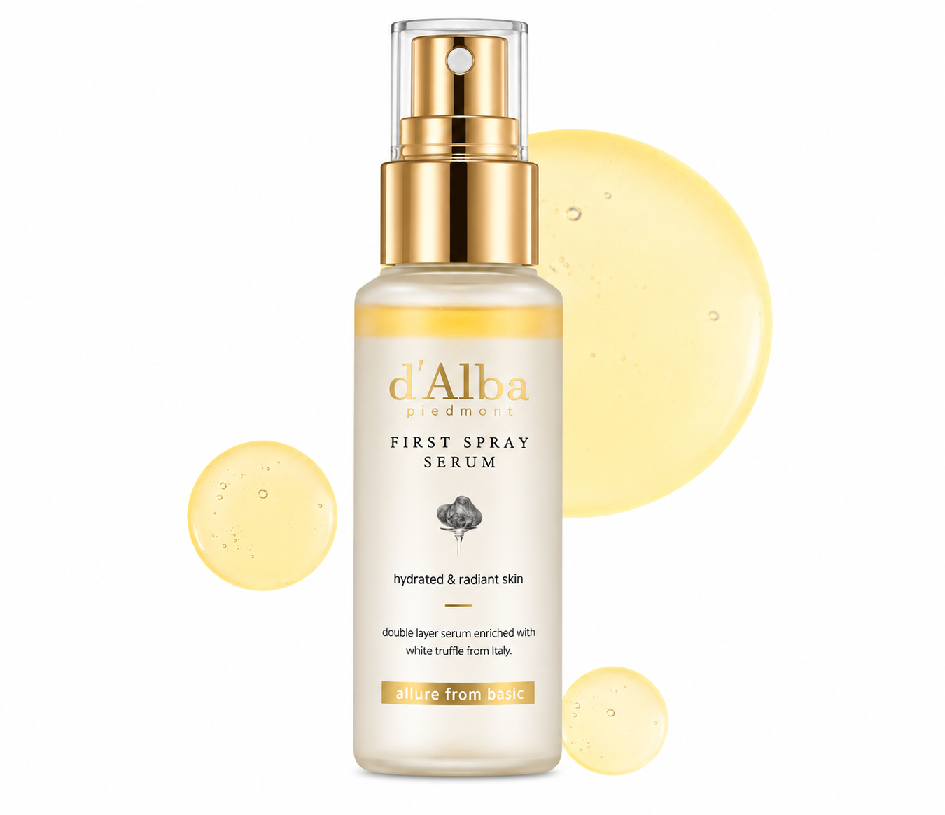 D'ALBA – White Truffle First Spray Serum 50 ml – Spray Sérum Hidratante e Iluminador