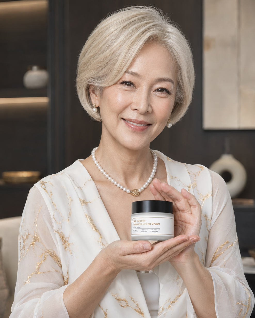 SUNGBOON EDITOR - Silk Peptide Intensive Lifting Cream – Crema Reafirmante con Péptidos de Seda, Colágeno y Volufiline 50 ml
