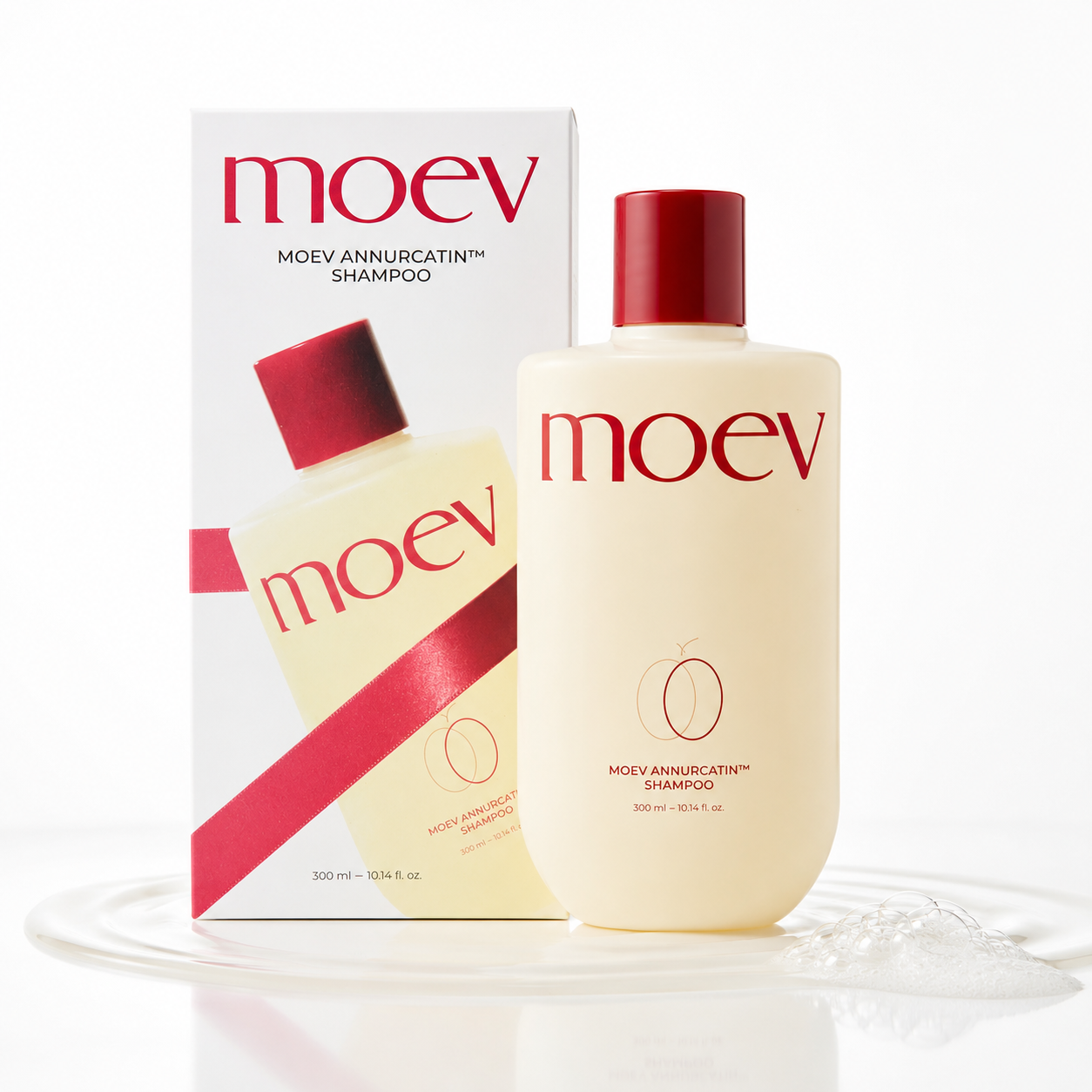 MOEV - Annurcatin Shampoo Fortalecedor para Crecimiento Capilar con Cafeína y Biotina 300 ml