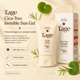 Tage - Cica-Tree Invisible Sun Gel SPF50+ PA++++ – Protector Solar Invisible con Centella y Tea Tree 50 ml