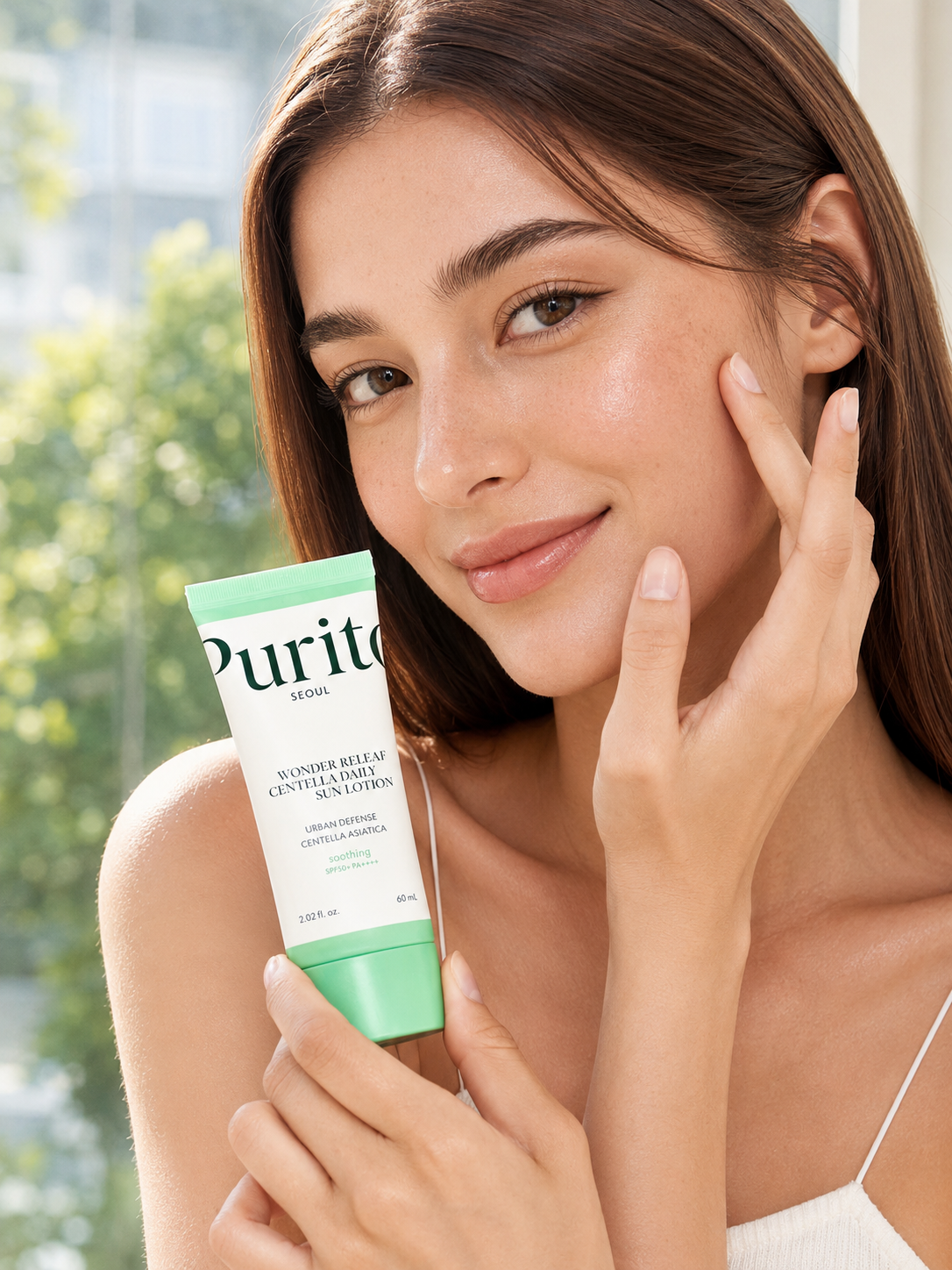 Purito Seoul - Wonder Releaf Centella Daily Sun Lotion SPF50+ PA++++ – Protector Solar Calmante con Centella Asiática 60 ml