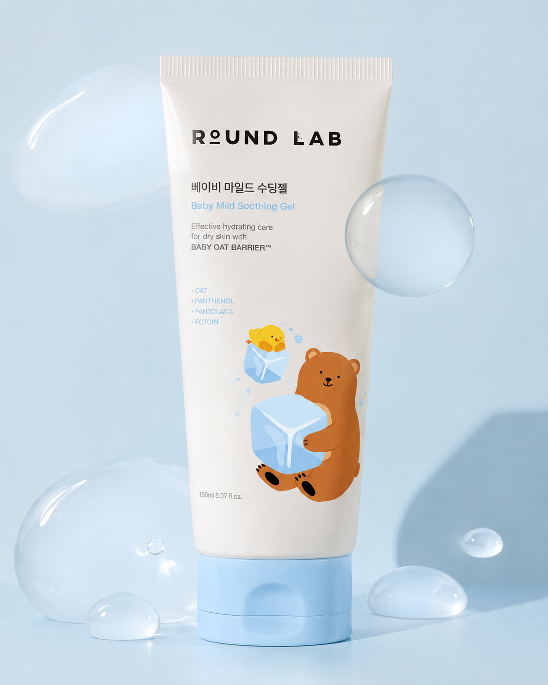 Round Lab - Baby Mild Soothing Gel – Gel Calmante e Hidratante para niños con Avena y Ceramidas 150 ml