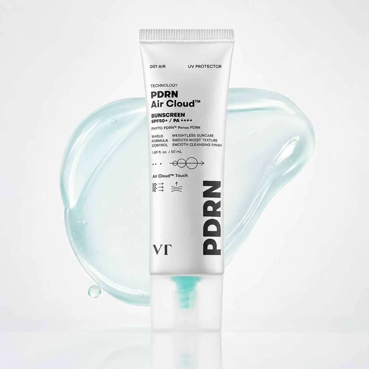 VT COSMETICS - PDRN Air Cloud Sunscreen SPF50+ PA++++ | Protector Solar Ultraligero con PDRN 50 ml