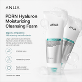 ANUA - PDRN Hyaluronic Acid Moisturizing Cleansing Foam | Limpiador Facial Hidratante con PDRN y Ácido Hialurónico 150 ml