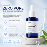 MEDICUBE – Zero Pore One Day Peptide Serum 30 ml – Sérum Refinador de Poros con Péptidos