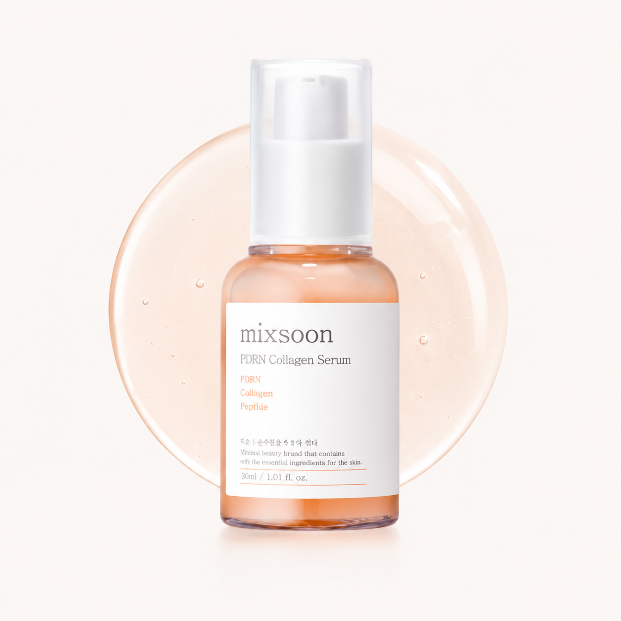 Mixsoon - PDRN Collagen Serum | Sérum Reafirmante e Hidratante con PDRN, Colágeno y Péptidos 30 ml