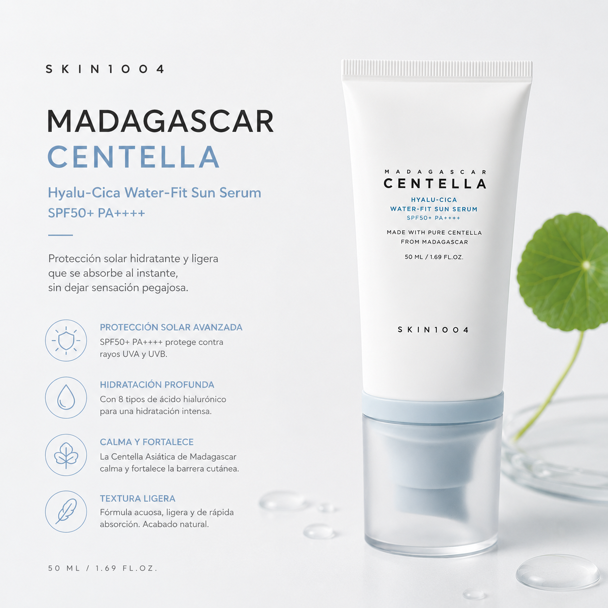 SKIN1004 - Centella Hyalu-cica Water-Fit Sun Serum 50ml