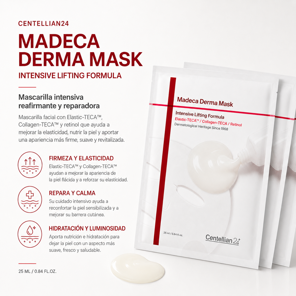 Centellian24 - Madeca Derma Mask Intensive Lifting Formula Set 10 Mascarillas