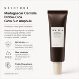 SKIN1004 – Madagascar Centella Probio-Cica Glow Sun Ampoule SPF50+ PA++++ 50 ml – Protector Solar Hidratante y Glow