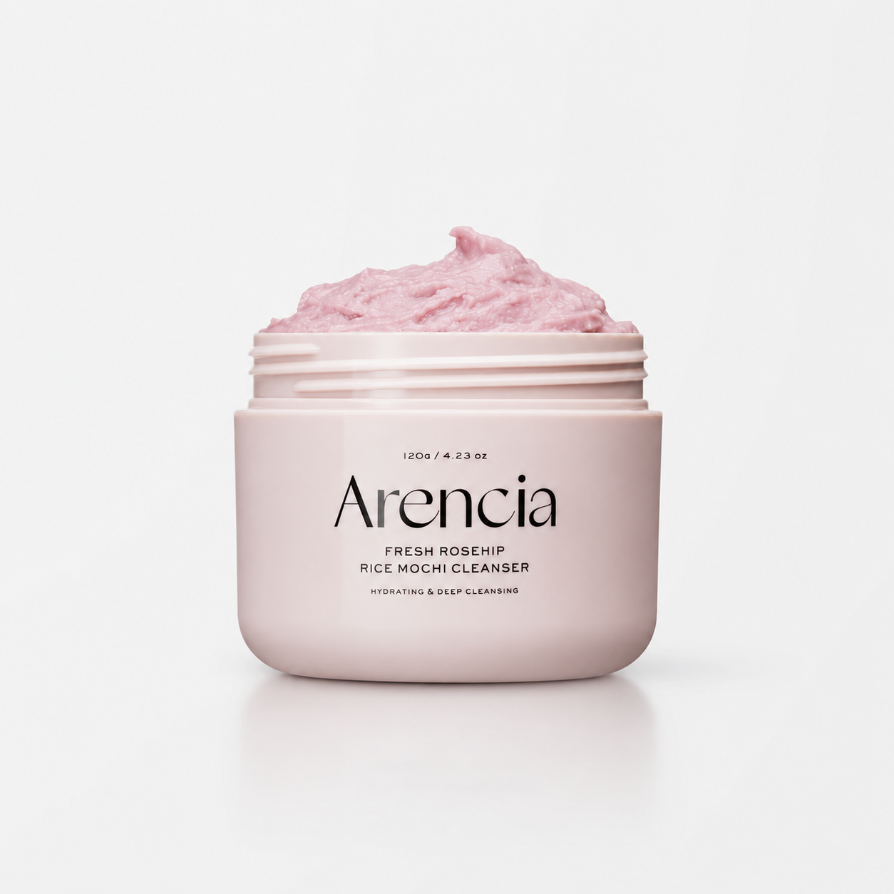 ARENCIA – Fresh Rosehip Rice Mochi Cleanser 120 g – Limpiador Calmante para Piel Sensible