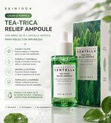 SKIN1004 - Madagascar Centella Tea-Trica Relief Ampoule – Ampolla Calmante con Tea Tree y Centella Asiática 30 ml