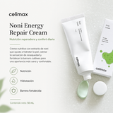 CELIMAX – The Real Noni Energy Repair Cream 50 ml – Crema Hidratante y Reparadora para Piel Sensible