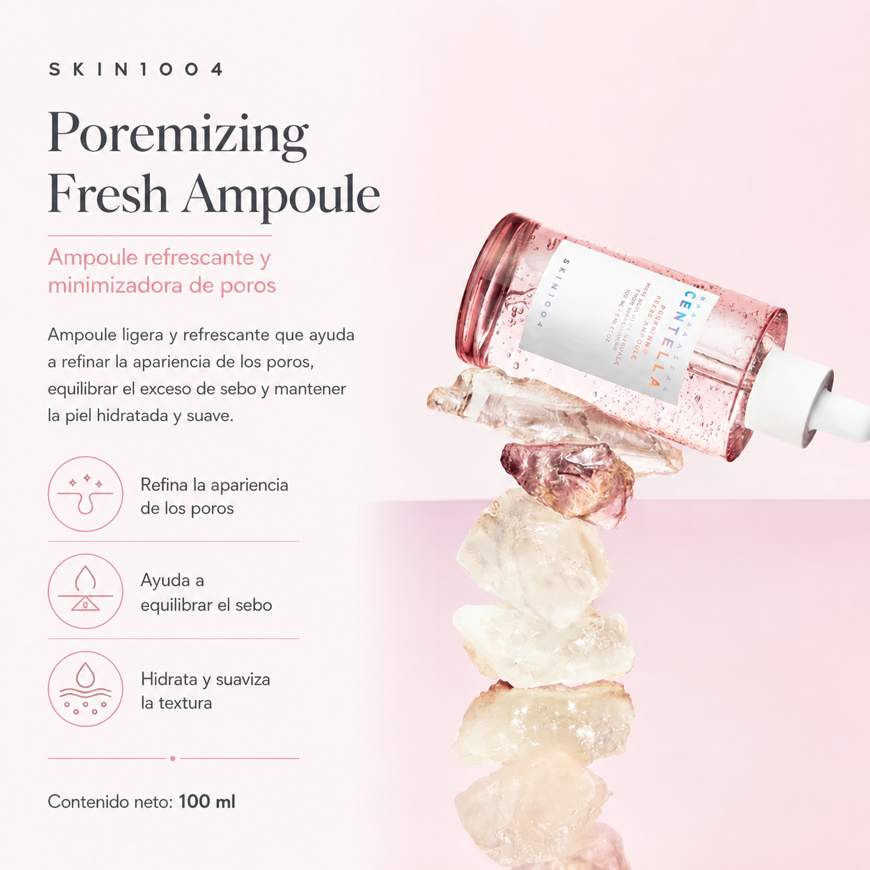 SKIN1004 - Poremizing Fresh Ampoule | 100ml | Suero minimizador de poros