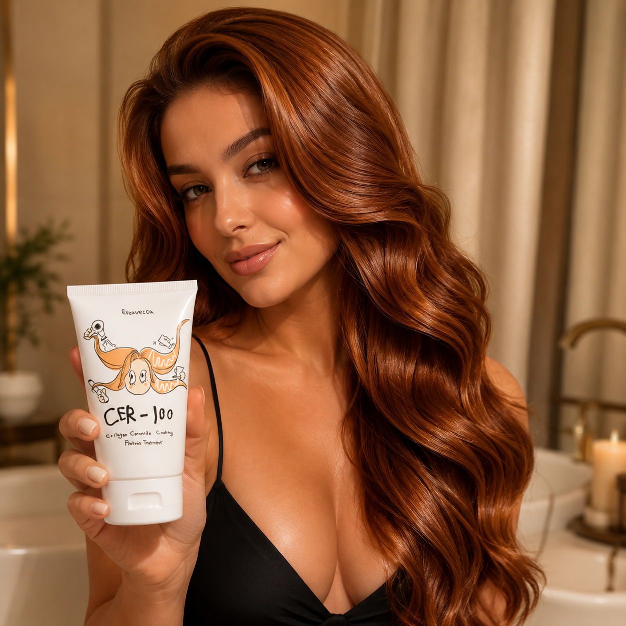 ELIZAVECCA - CER-100 Collagen Ceramide Coating Hair Protein Treatment | 100ml | Tratamiento hidratante y reparador