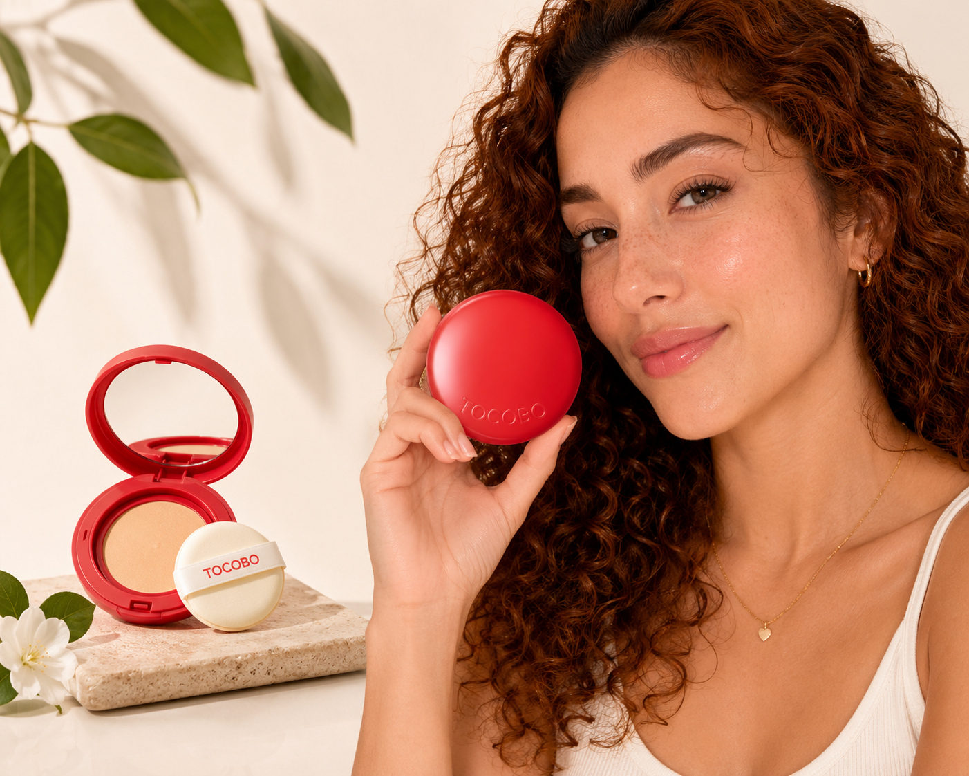 TOCOBO – Apple Dewy Fit Cushion – Base de Maquillaje Cushion Hidratante y Glow