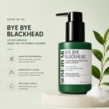 SOME BY MI - Bye Bye Blackhead 30 Days Miracle Green Tea Tox Bubble Cleanser 120 GR | Espuma Limpieza Profunda Y Exfoliante