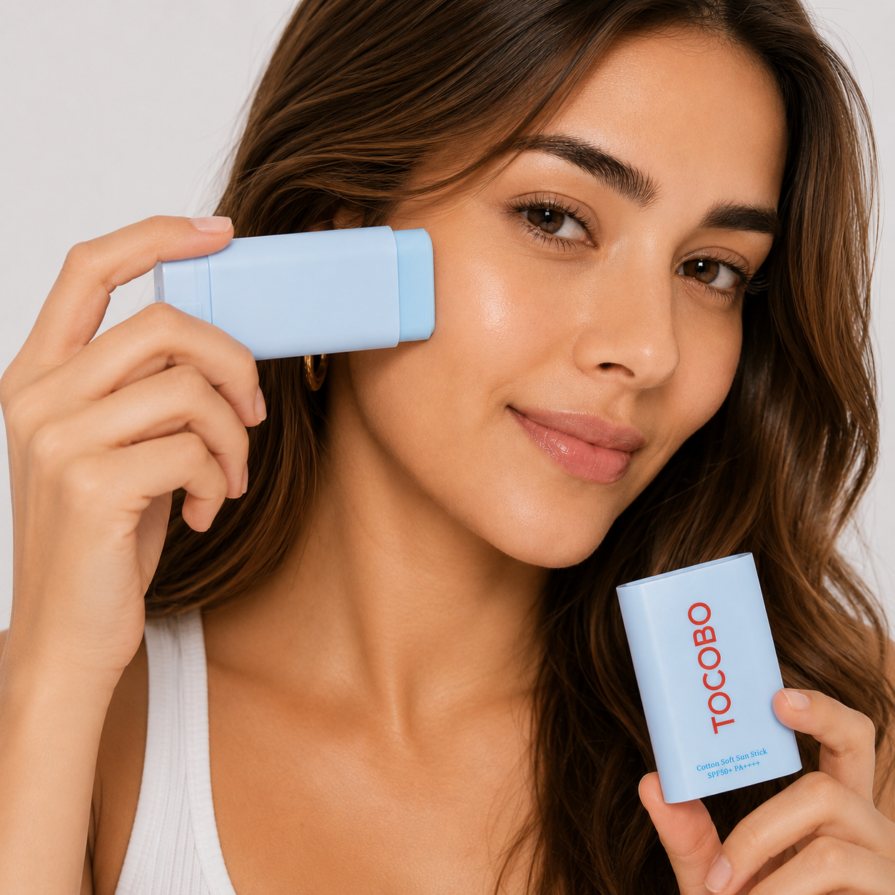 TOCOBO - Cotton Soft Sun Stick SPF50+ PA+++ | 19g | Protector solar en barra con acabado mate
