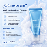 MEDICUBE – Zero Foam Cleanser 120 g | Limpiador Facial Profundo para Poros e Impurezas