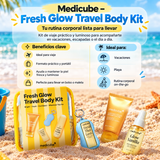 MEDICUBE – Fresh Glow Travel Body Kit | Kit Corporal de Viaje con Body Wash, Desodorante y Bruma
