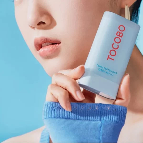 TOCOBO - Cotton Soft Sun Stick SPF50+ PA+++ | 19g | Protector solar en barra con acabado mate