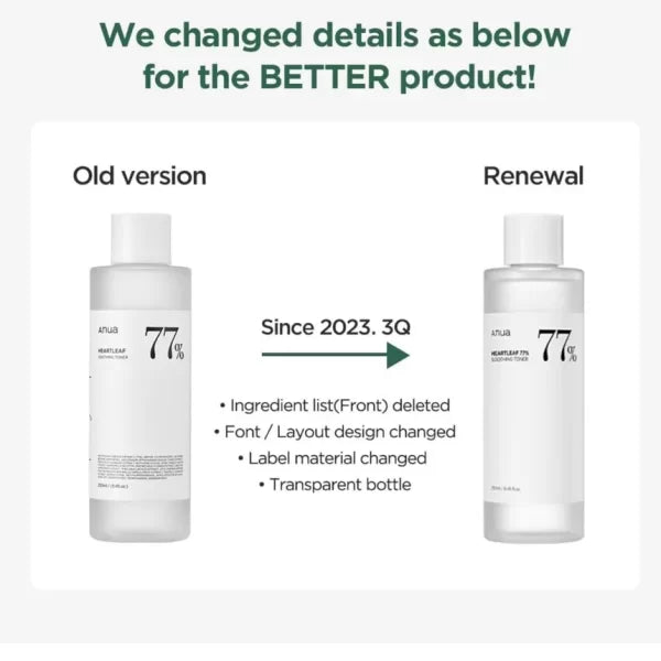 ANUA - Heartleaf Soothing Toner 77% 250 ML | Tonico Calmante
