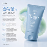 TAGE – Cica-Tree Water Jelly Serum SPF50+ PA++++ 50 ml – Protector Solar Hidratante y Calmante