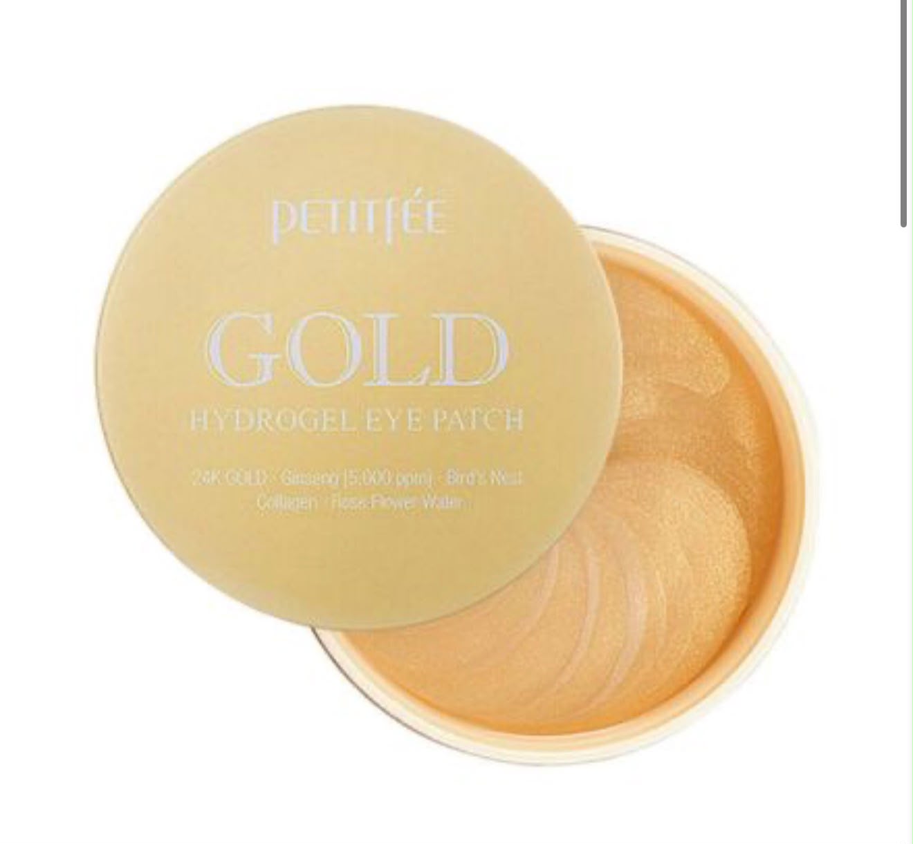 PETITFEE – Gold Hydrogel Eye Patch 60 Parches – Parches Reafirmantes e Hidratantes para Ojos