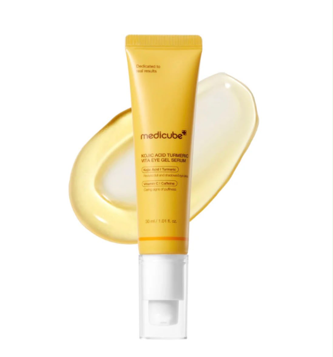 MEDICUBE – Kojic Acid Turmeric Eye Gel Serum 30 ml – Contorno de Ojos Iluminador Antimanchas
