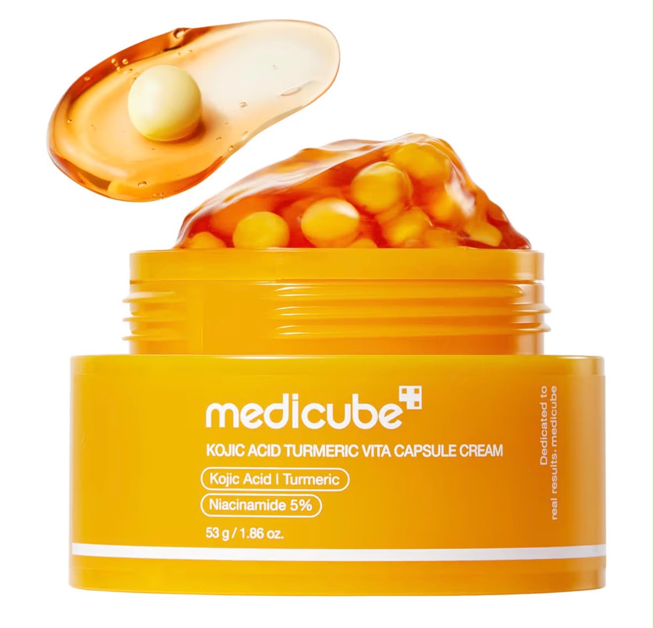 MEDICUBE – Kojic Acid Turmeric Capsule Cream 55 g – Crema Iluminadora Antimanchas