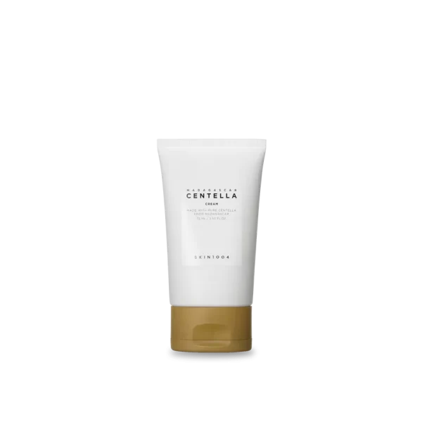 SKIN1004 - Madagascar Centella Cream, Crema Hidratante ligera, ayuda a calmar la piel irritada y protege y fortalece la barrera protectora de la piel, 75 ml