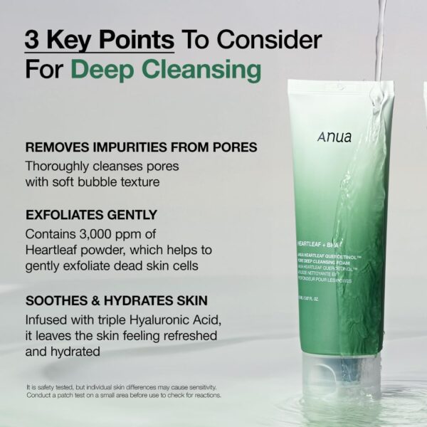ANUA - Heartleaf Quercetinol Pore Deep Cleansing Foam150 ml