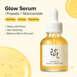 BEAUTY OF JOSEON - Glow Serum Propolis + Niacinamide | 30ml | Suero antiacné y minimizador de poros