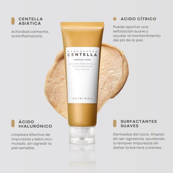 SKIN1004 - Madagascar Centella Ampoule Foam | 125ml | Limpiador facial calmante y purificante
