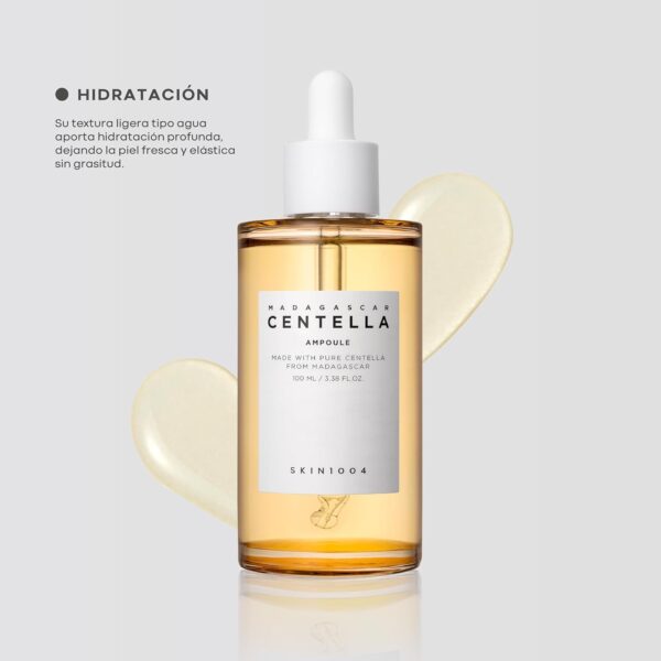 SKIN1004 - Madagascar Centella Asiatica Ampoule Suero facial - 100% extracto de Centella Asiática – para calmar la piel sensible y propensa al acné, 100 ml
